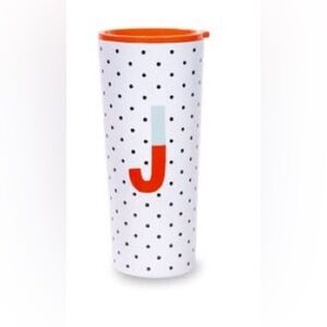 Kate Spade Initial stainless steel 24 oz Tumbler - J